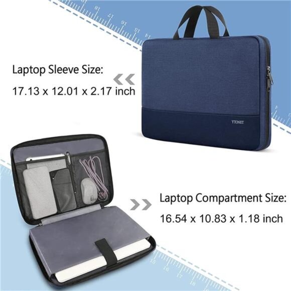 Amazon.com: bagasin Laptop Sleeve Case 17 17.3 Inch, Slim  17 17.3 Inch Laptop Sleeve Case, Water Resistant Laptop Carrying Case